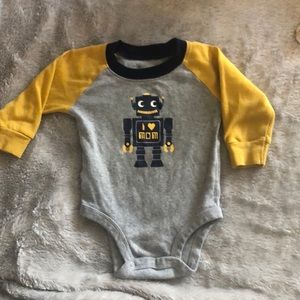 Carter’s robot onesie.